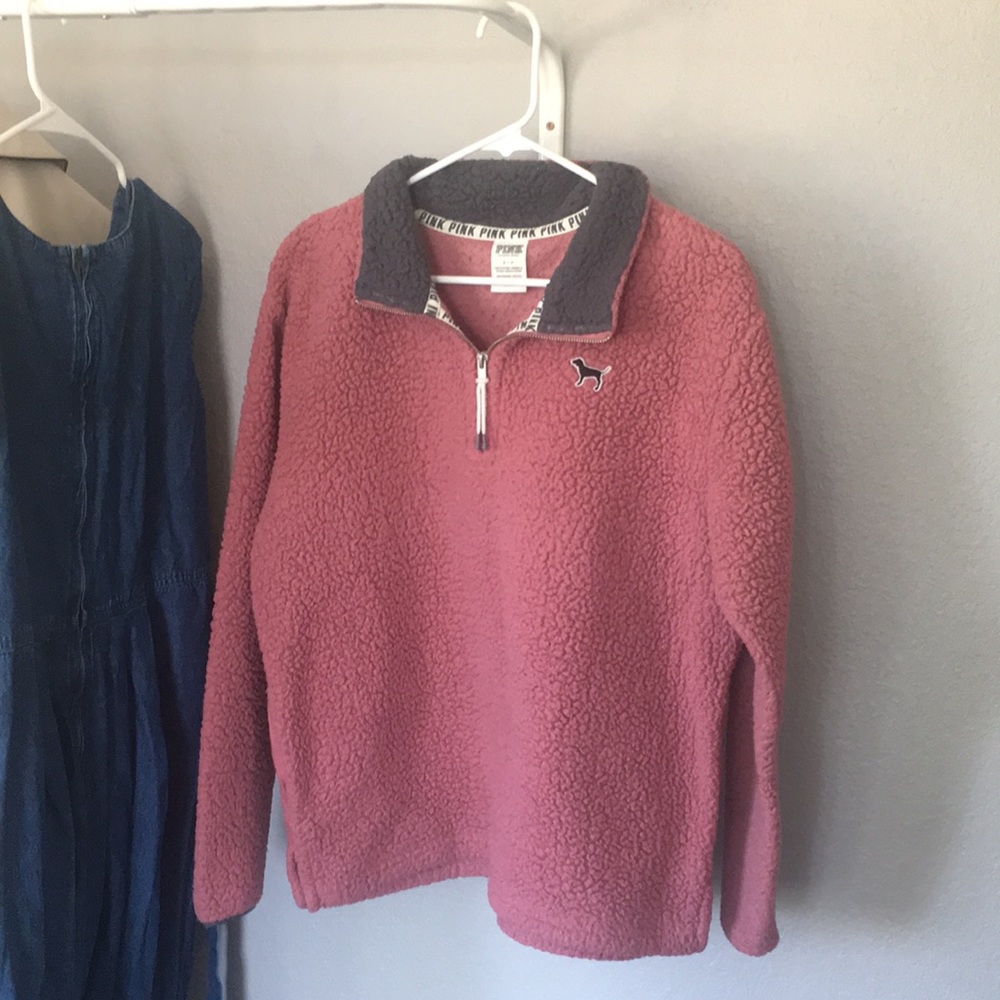 Pink Victoria’s Secret Sherpa